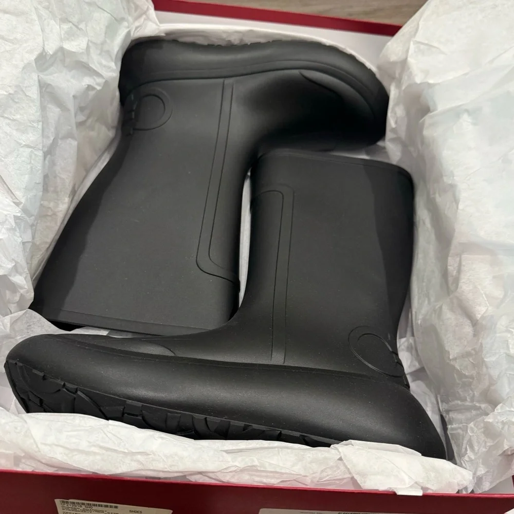 Salvatore Ferragamo Gancini Logo Rubber Rainboots Rain Boot